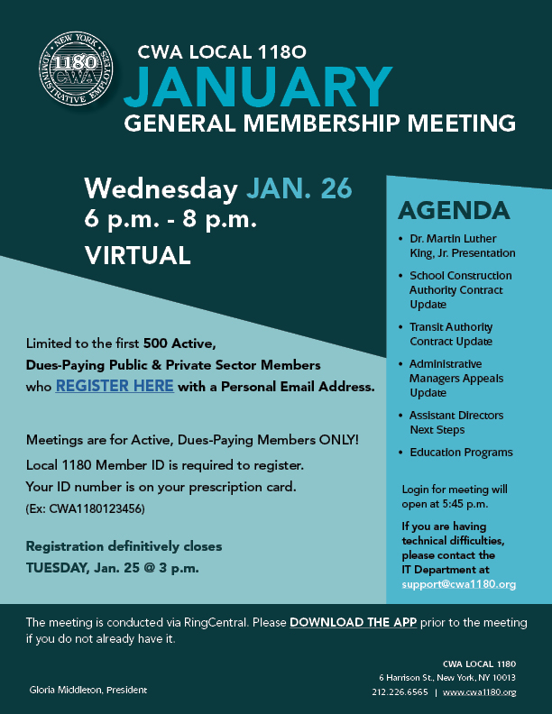 Jan Membership Meeting Flier